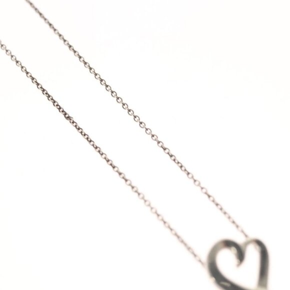 TIFFANY&Co. Loving Heart Necklace Ag925 Silver Auth 117658 - Picture 2 of 15